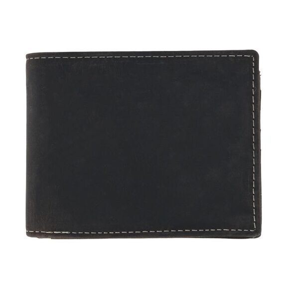 CTM Men's Leather Expandable Bill Slot Bifold Wallet - Picture 1 of 4
